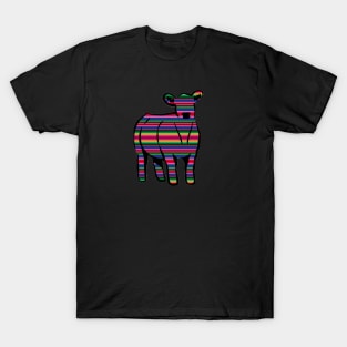 Serape Cow Silhouette  - NOT FOR RESALE WITHOUT PERMISSION T-Shirt